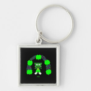 St. Patrick's FrankenCheese Square Keychain