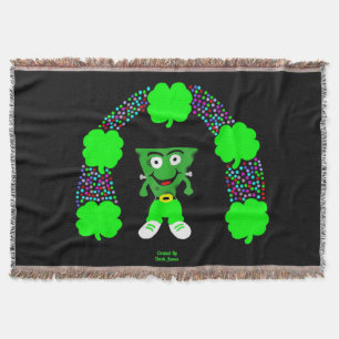 St. Patrick's FrankenCheese Throw Blanket