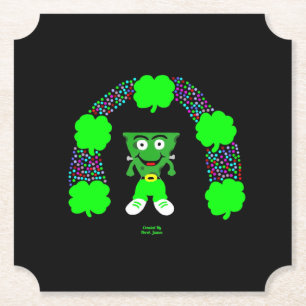 St.  Patrick's FrankenCheese Ticket Paper Coaster
