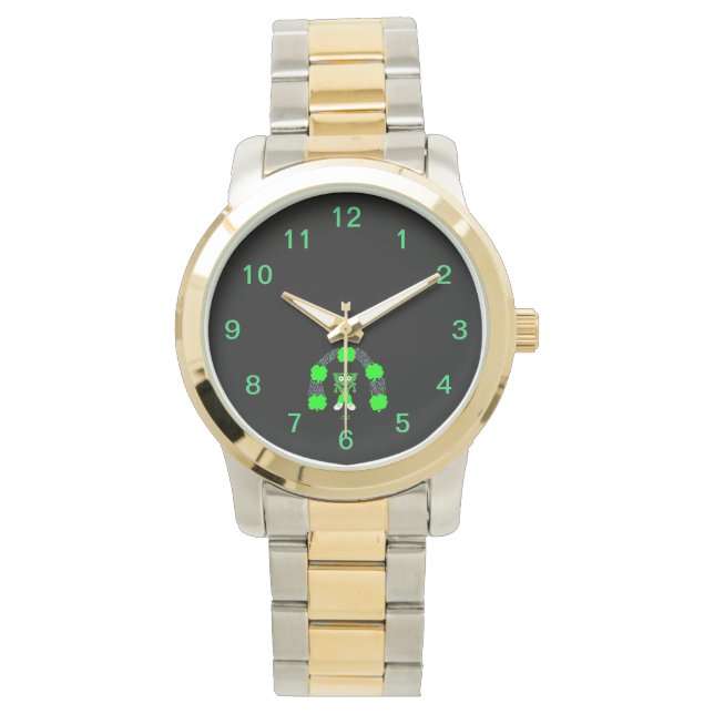 St.  Patrick's FrankenCheese Unisex Two-Tone Watch (Front)