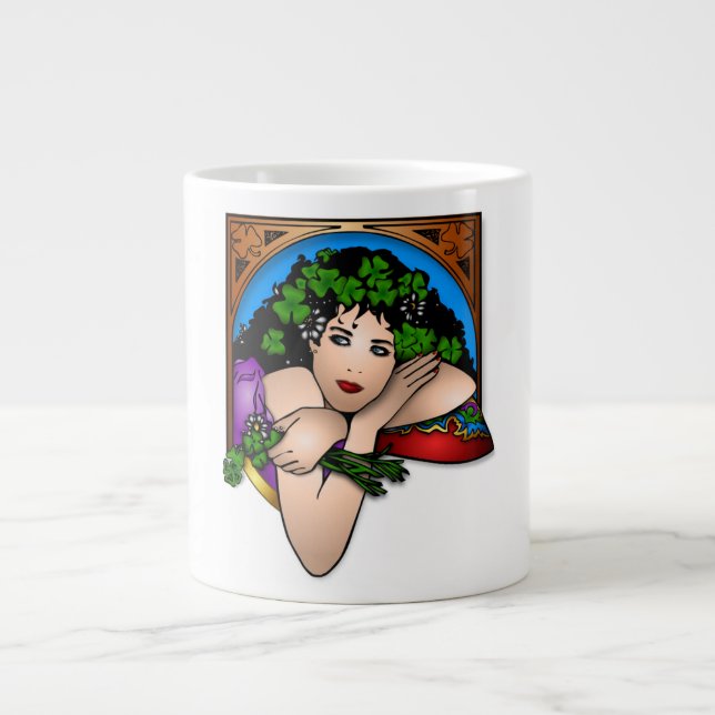 ST. PATRICK'S GIRL LARGE COFFEE MUG (Front)