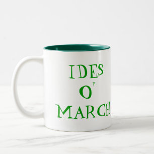 St Patrick's IDES O' MARCH Leprechaun Mug