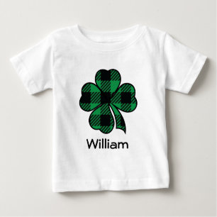 St Patricks Irish Buffalo Plaid Shamrock T-shirt
