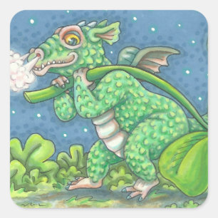ST. PATRICK'S IRISH DRAGON, FANTASY STICKERS Sheet