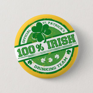 St. Patrick's Irish Drinking Team funny button