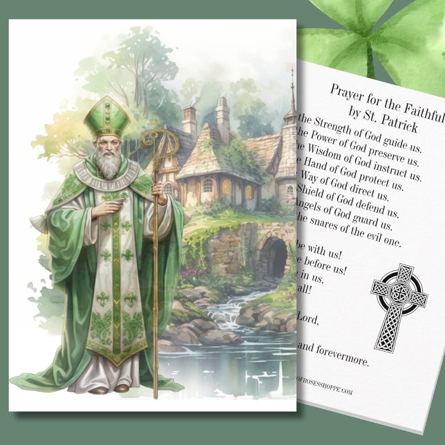 St. Patrick's  Irish Ireland Holy Prayer Card (Creator Uploaded)