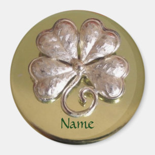 St. Patricks Irish Last Name Magnet! Gold Magnet