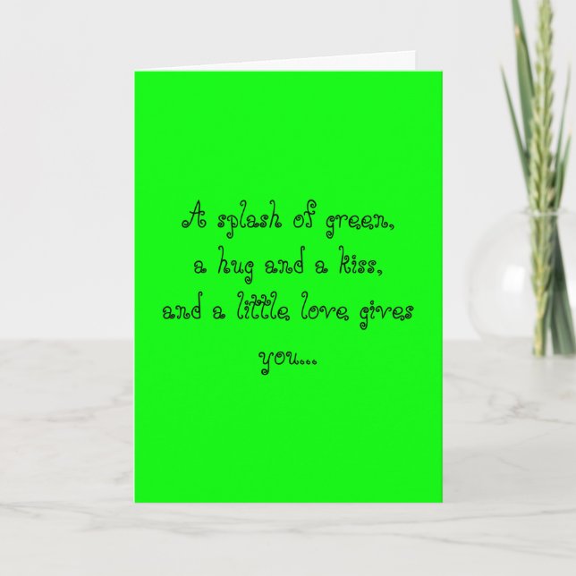 St.Patrick's love Card (Front)