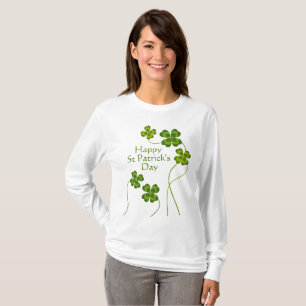 St Patrick's Lucky Charm Shamrocks Vintage Cute T-Shirt
