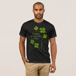 St Patrick's Lucky Charm Shamrocks Vintage Cute T-Shirt