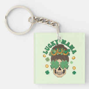 St. Patrick's Lucky Mama Skeleton Key Ring
