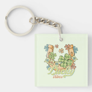 St. Patrick's Lucky Vibes Key Ring