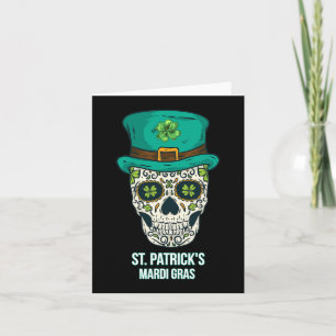 St. Patricks Mardi Gras Skull Gift Card