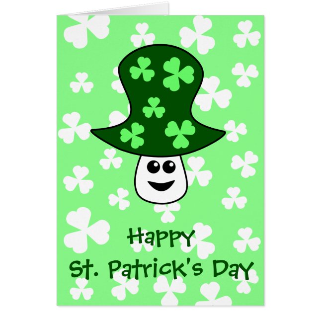 St. Patrick's Mushroom Card (Front)