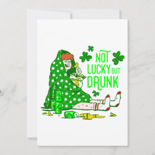 st patricks not lucky but drunk quarantine invitation