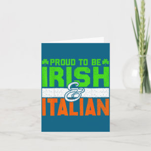 St. Patrick's Paddys Day Irish Italian Green Shamr Card