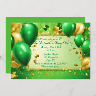 St Patrick's Party Invite