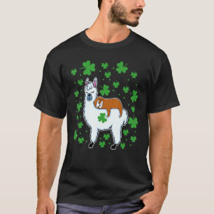 St Patrick's Pyjamas Leprechaun Sloth Riding Llama T-Shirt