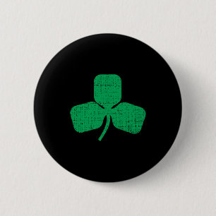 St Patricks St Patty Day Irish American Pickleball 6 Cm Round Badge