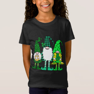 St Patricks Three Gnomes Lucky Irish Gnomies T-Shirt