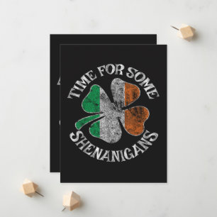 St. Patrick's Time for Some Shenanigans Clover Announcement