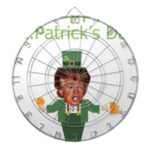 st patricks trump leprechaun dartboard