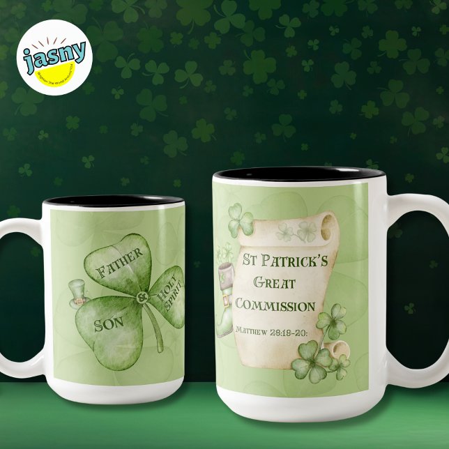 St Patrick's Two-Tone Coffee Mug (Creator Uploaded)
