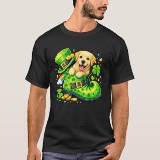 St Patricku2019s Day Labrador Retriever Leprechaun T-Shirt
