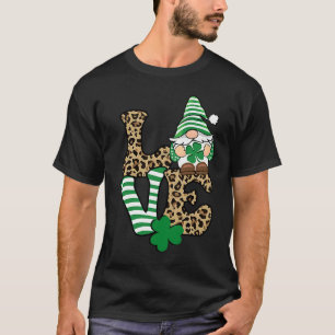 St Patricku2019s Day Lucky Love Gnome St Patrick's T-Shirt