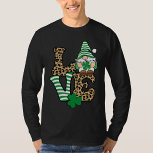 St Patricku2019s Day Lucky Love Gnome St Patrick's T-Shirt