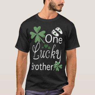 St Patricku2019s day one lucky brother design luck T-Shirt