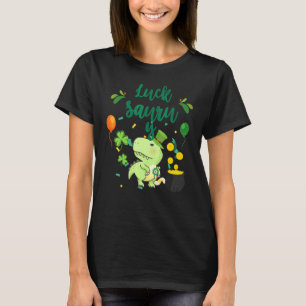 St Patricku2019s Rex Lucky Saurus Dinosaur St Pat  T-Shirt