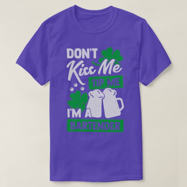 St Patrickx27s Day Bartender Gift T-Shirt (Design Front)