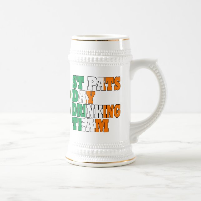St Pats day drinking team Beer Stein (Right)