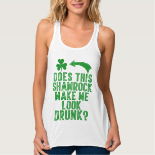 St Pats Shamrock Humor Singlet