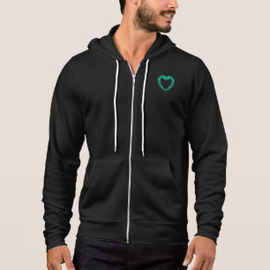 St. Patties day, abstract clover Irish hearts Hoodie
