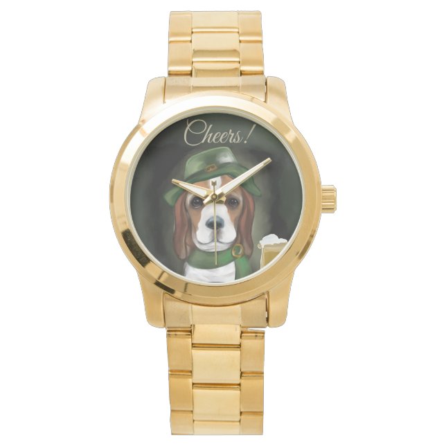 St. Patty Beagle Dog Watch (Front)