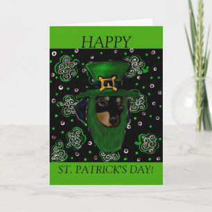 St. Patty Doxie Art Design Card