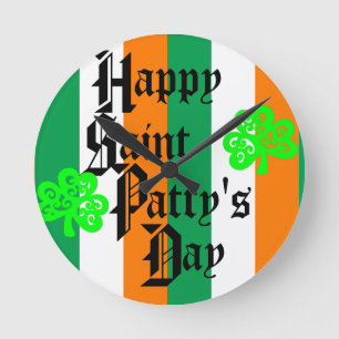 ST. PATTY’S DAY ROUND CLOCK