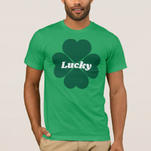 St. Patty’s Shamrocks   green lucky clover  T-Shirt