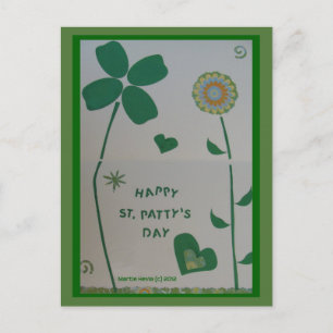 St. Patty's Day   Blue Beach Song™ Postcard