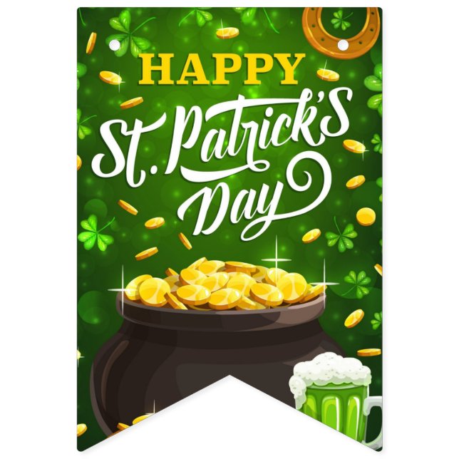 St Patty's Day  bunting banner (Eleventh Flag)