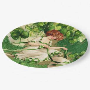 St. Patty's Day Girl Paper Plate