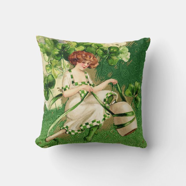 St. Patty's Day Girl Pillow (Front)