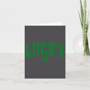 St Pattys Day Lucky Shamrock St. Patrick's Day Men Card