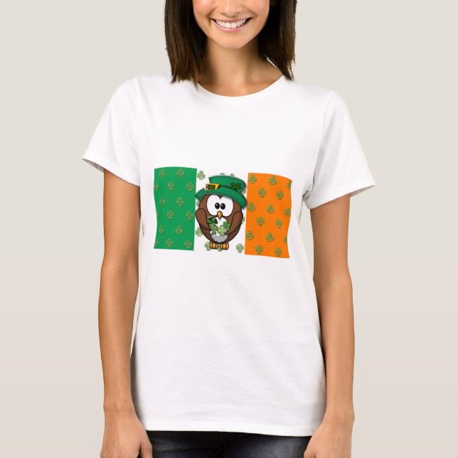 St. Patty's Day owl T-Shirt (Front)