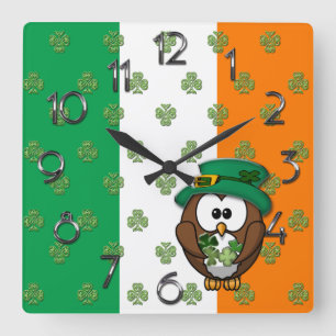 St. Patty's Day Square Wall Clock