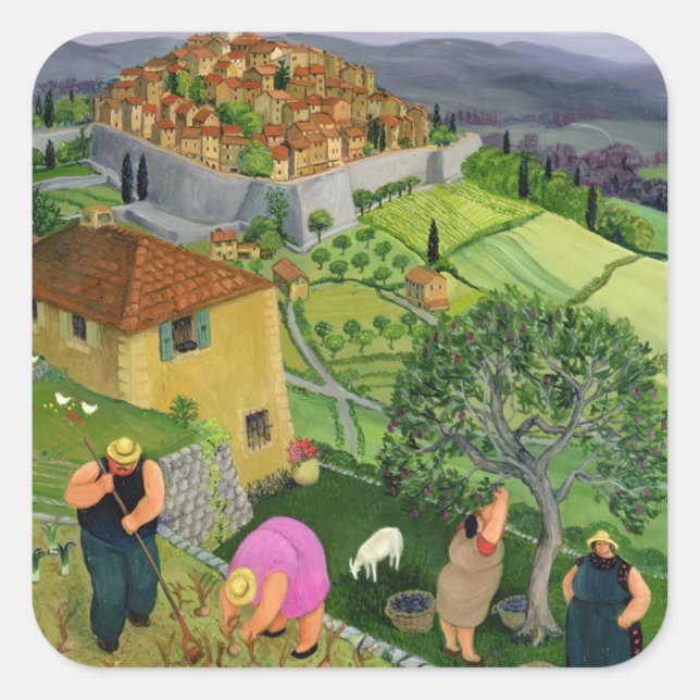 St. Paul de Vence Square Sticker (Front)
