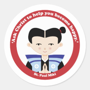 St. Paul Miki Classic Round Sticker