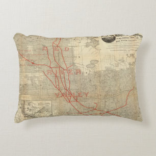 St Paul, Minneapolis and Manitoba Railway Decorative Cushion